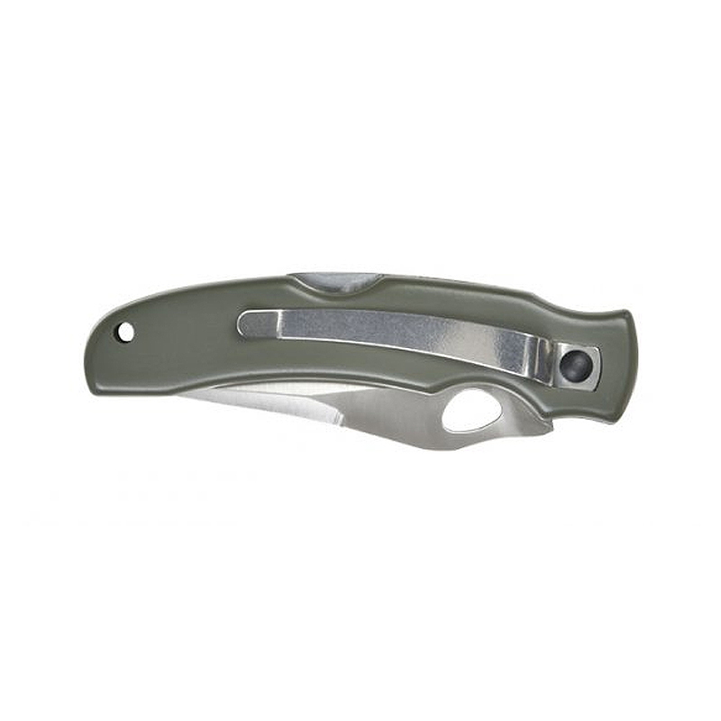 Folding Hunter Knife (Khaki) Silver Blade — фото 2