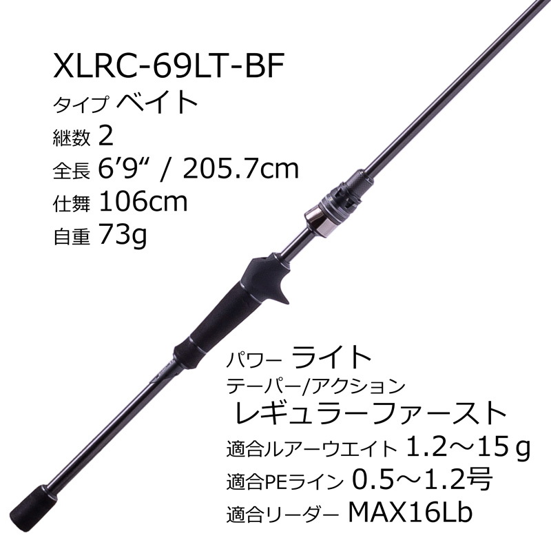 Saltist Stage Prototype Bait Finesse XLRC-69LT-BF (Bait・2-Piece) — фото 2