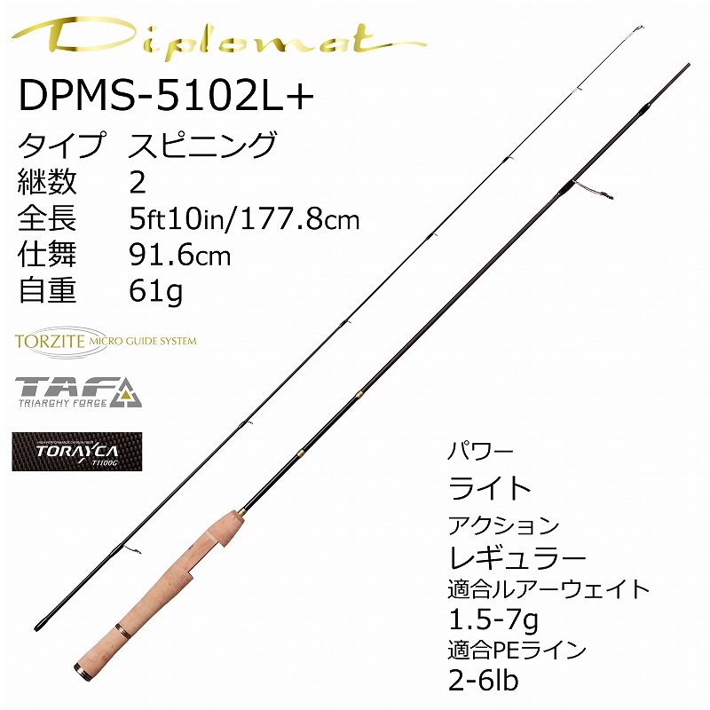 Diplomat DPMS-5102Lplus (Spinning · 2-Piece) — фото 2