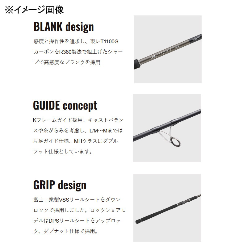 Tide Drift 3G Seabass Game Model TD3-1102MH (Spinning・2-Piece) — фото 7