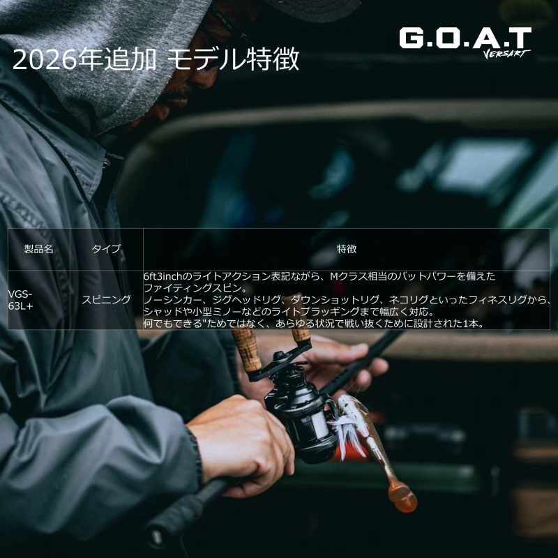 Versart Goat VGS-63L+ (Spinning・One-piece) — фото 8