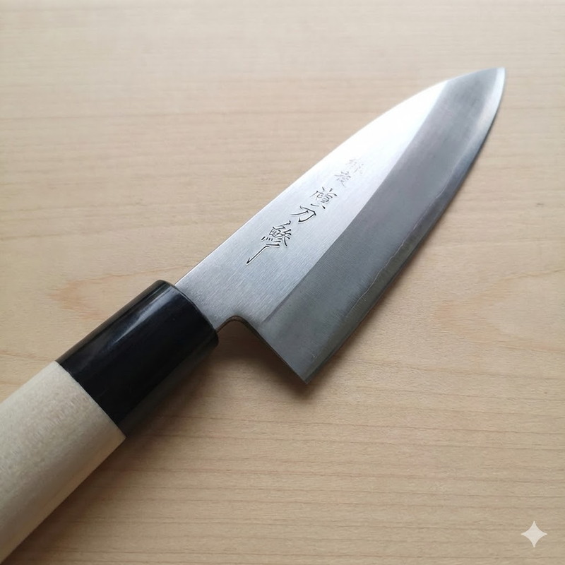 Seki Tsubazo Made Aji-Kiri Kodeba Knife — фото 2