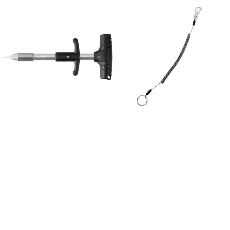 (Drop/Loss Prevention) Shimano Hook Releaser TYPE-S + Wire Leash Cord (Value 2-Piece Set) — фото 3