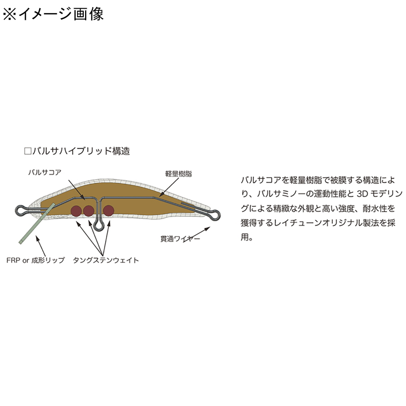 DP50RR Mark3 Balsa Core Hybrid Minnow — фото 2