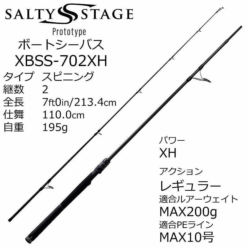 Saltist Stage Prototype Boat Seabass XBSS-702XH — фото 3