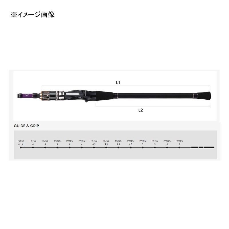 Alfa Sonic Kawahagi 173MH Rod Boat Rod Titanium Tip — фото 3