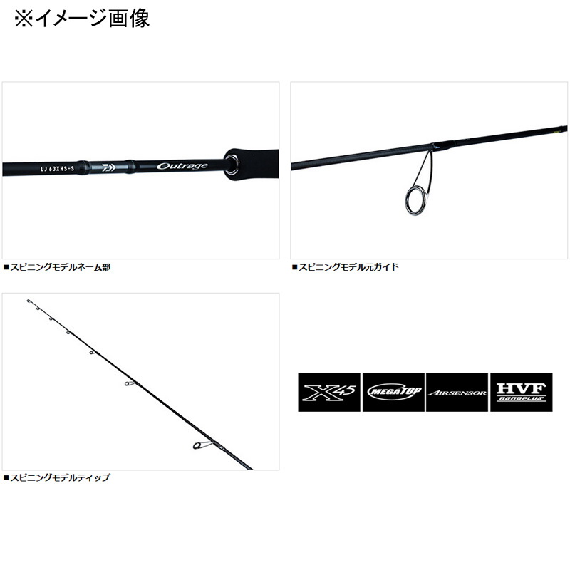 OUTRAGE LJ 63XXHB (Bait・2-piece) — фото 4