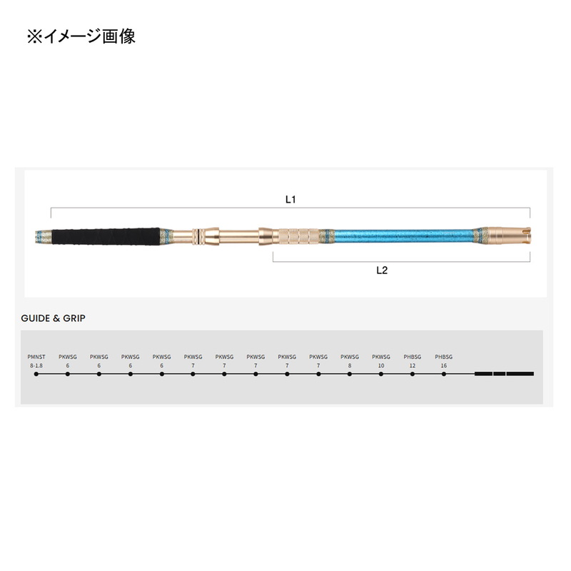 Alpha Sonic Drop-In 64-215MH GZ Rod Boat Rod Drop-In — фото 3
