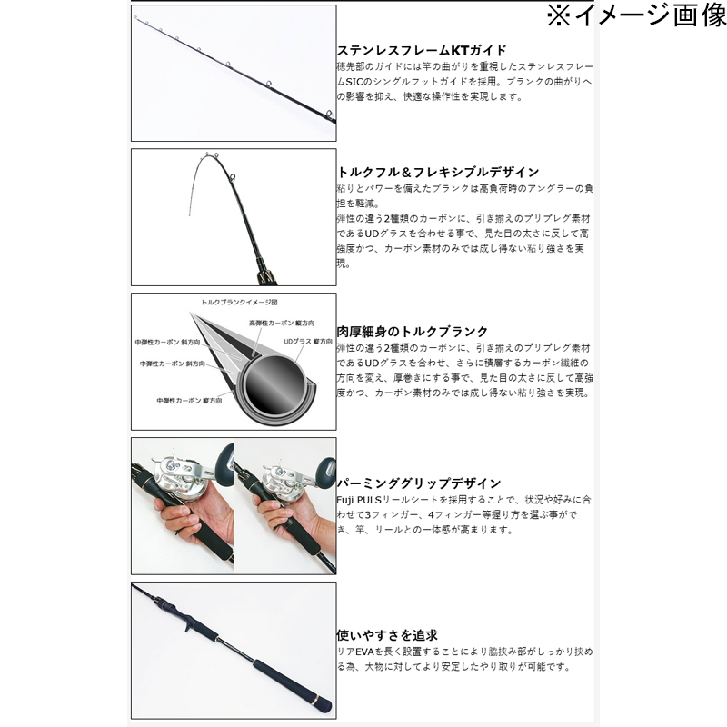 Ocean Torque YT OT-B63M-DJ (Bait・2-Piece) — фото 4