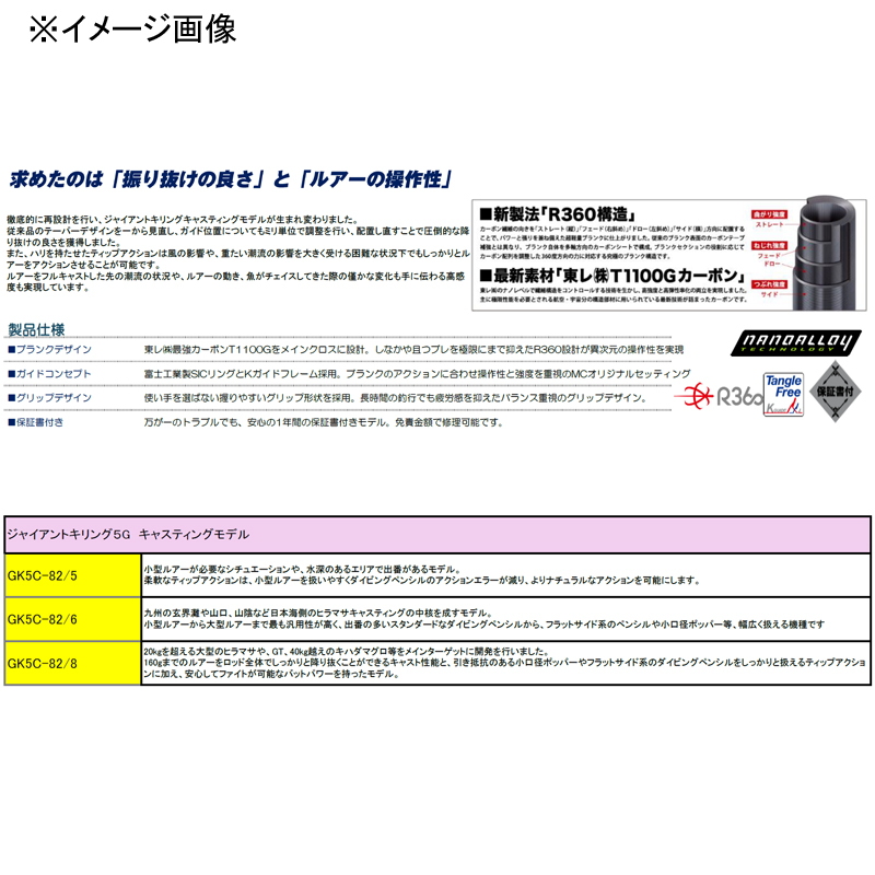 Giant Killing 5G Casting Model GK5C-82/5 (Spinning) — фото 2