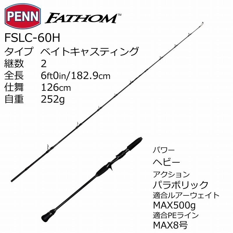 Fathom Slow Jigging FSLC-60H (Bait, Grip Joint One-Piece) — фото 2