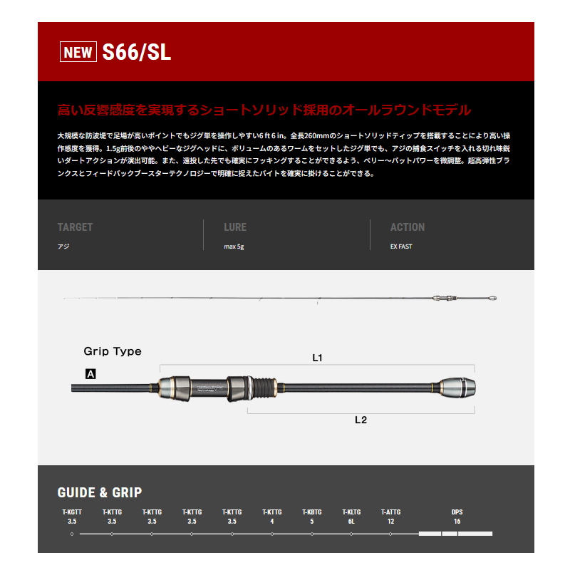 Ajist (AJIST) TZ Ajing Rod S66/SL — фото 2