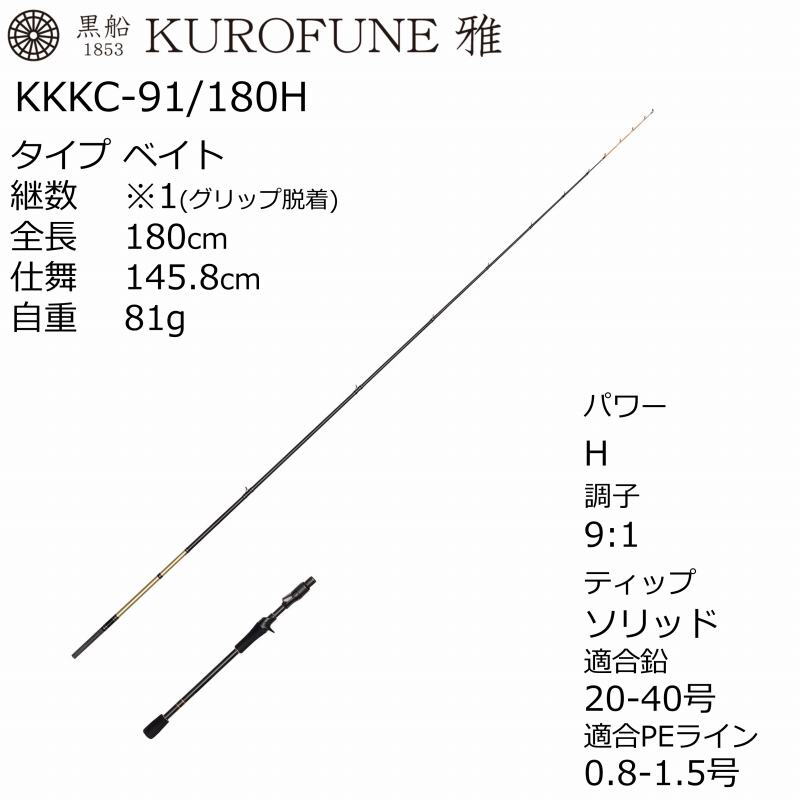 Kurofune Miyabi Kawahagi KKKC-91/180H (Bait・One-piece) — фото 3