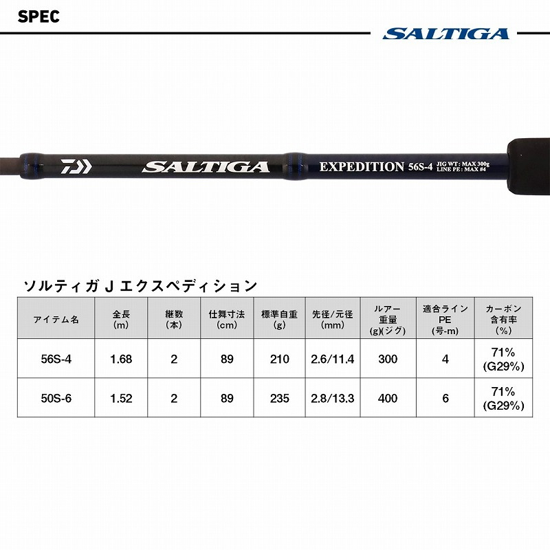 Saltiga J EXP 56S-4 (spinning, 2 pieces) — фото 6