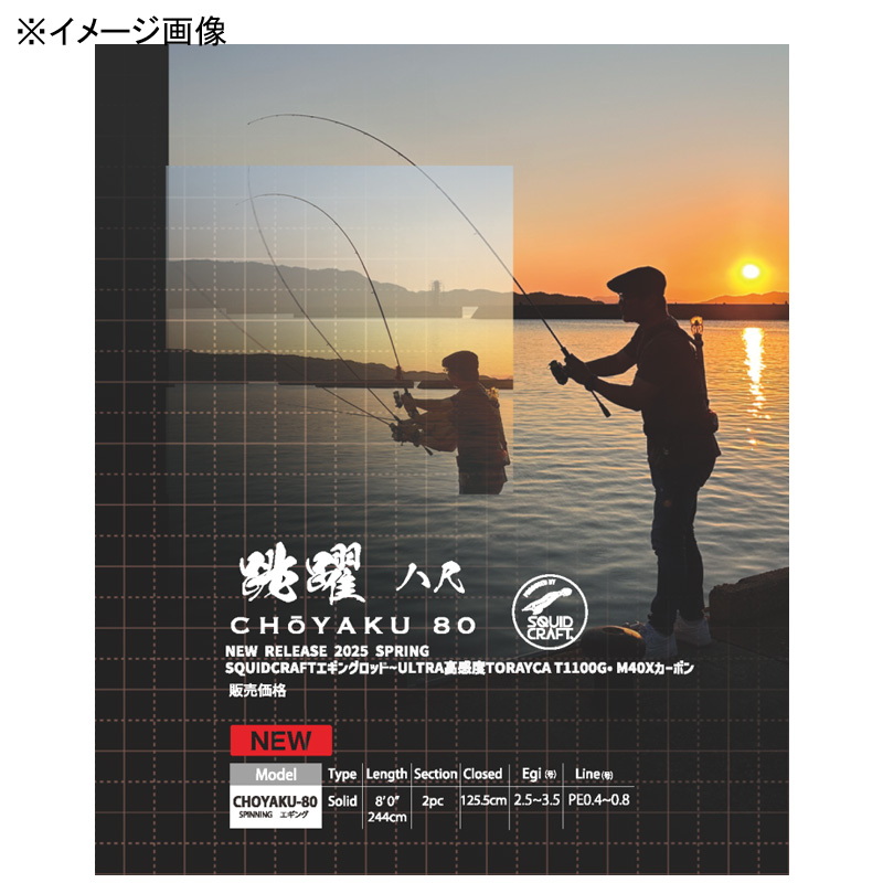 SQUID CRAFT Choyaku 80 CHOYAKU 80 (Spinning・2-Piece) — фото 3