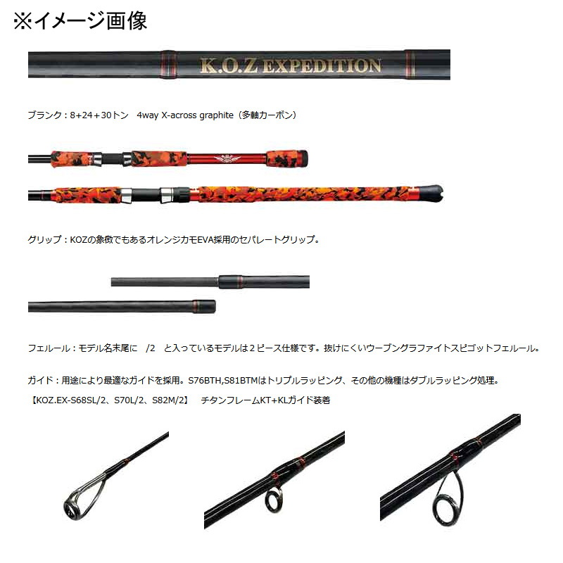 K.O.Z Expedition KOZ EX-S80BGT (Spinning, 2-piece) — фото 3