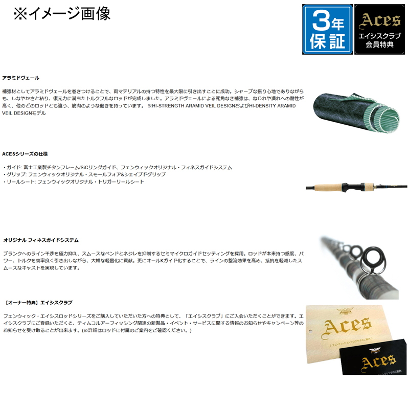 Fenwick Aces ACES65CMHJ (Bait・One-piece) — фото 2