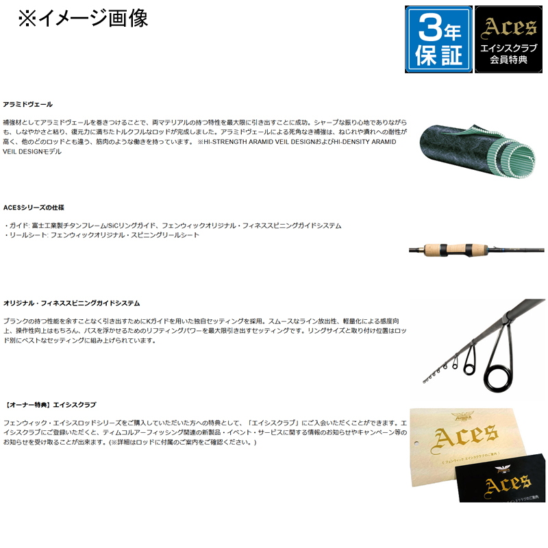 Fenwick Aces ACES70SMHP+J Power Finesse Special (Spinning・One-piece) — фото 2