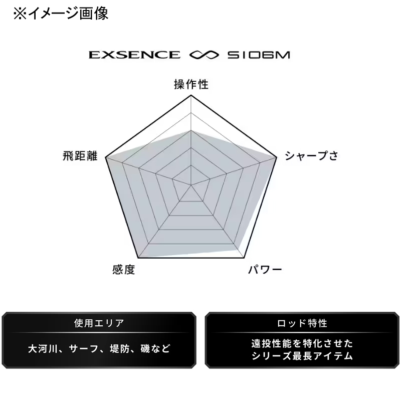 22 Exsence ∞ (Infinity) S106M (Spinning・2 Piece) — фото 9