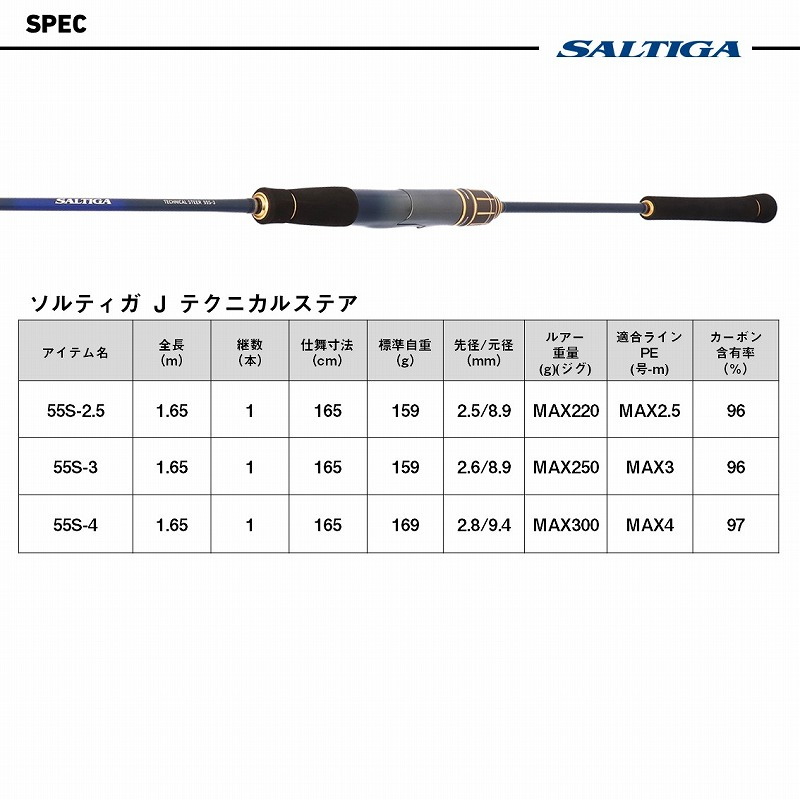 Saltiga J TS 55S-2.5 (Spinning, One-piece) — фото 6