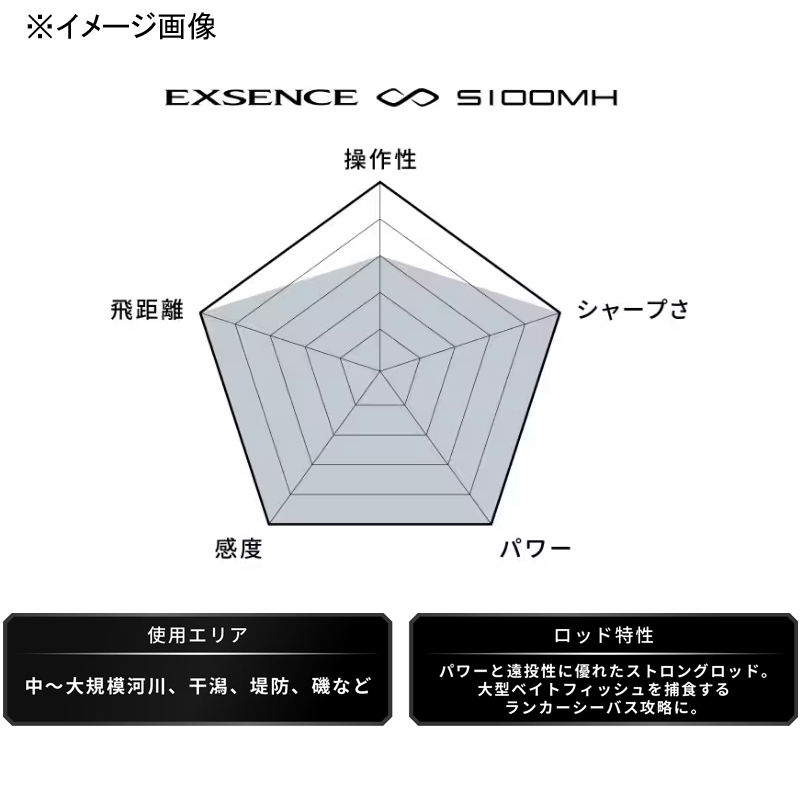 22 Exsence ∞ S100MH (Spinning・2-piece) — фото 9