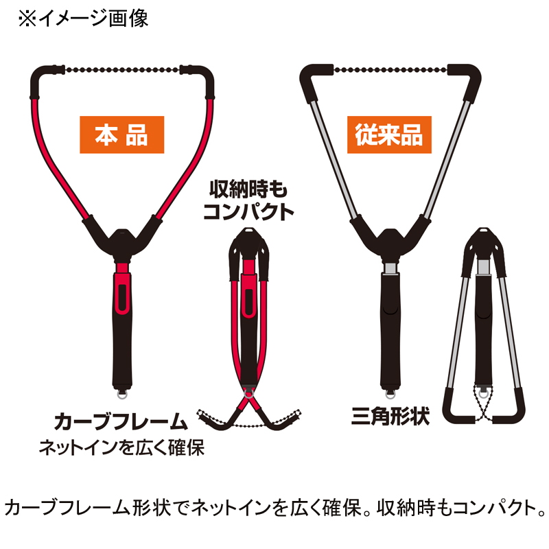 One-Hand Flip Net (Rubber Coated Net) Adjuster Long Semi-Large — фото 3