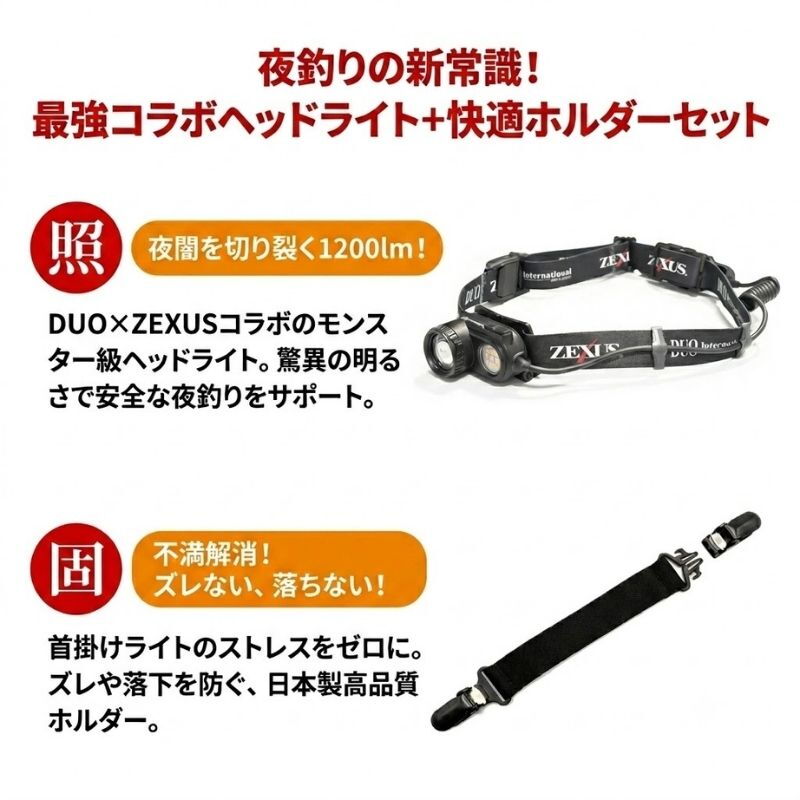 (DUOXZEXUS Collaboration) ZX-D730 Max 1200 Lumens + Neck Light Holder Gift — фото 2